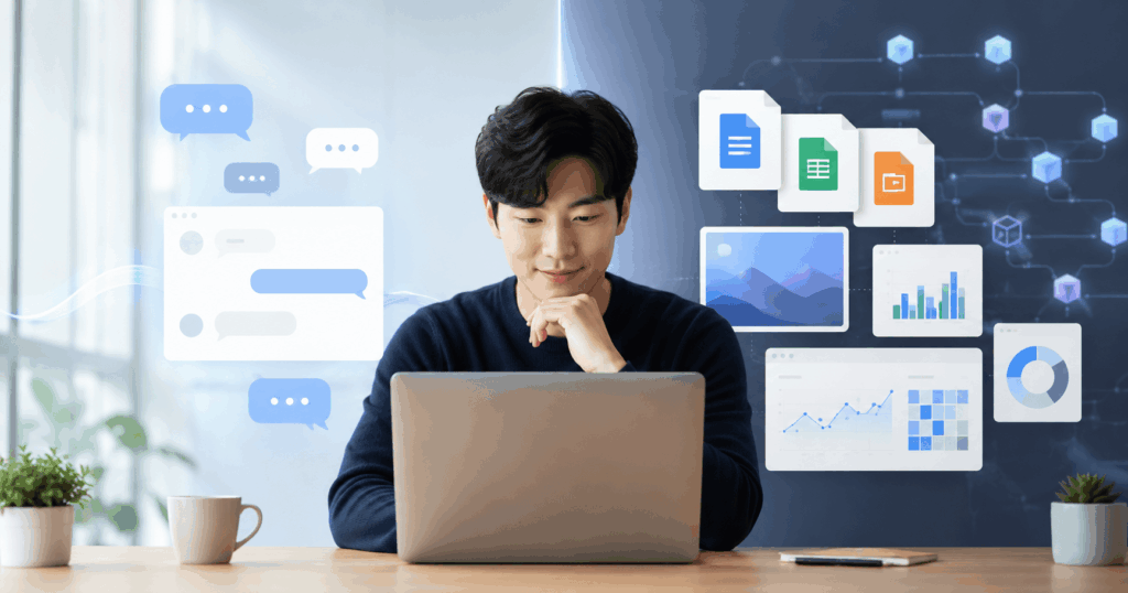 ChatGPT Free Go 차이를 비교하며 무료 플랜과 Go 플랜의 사용 기능을 확인하는 모습