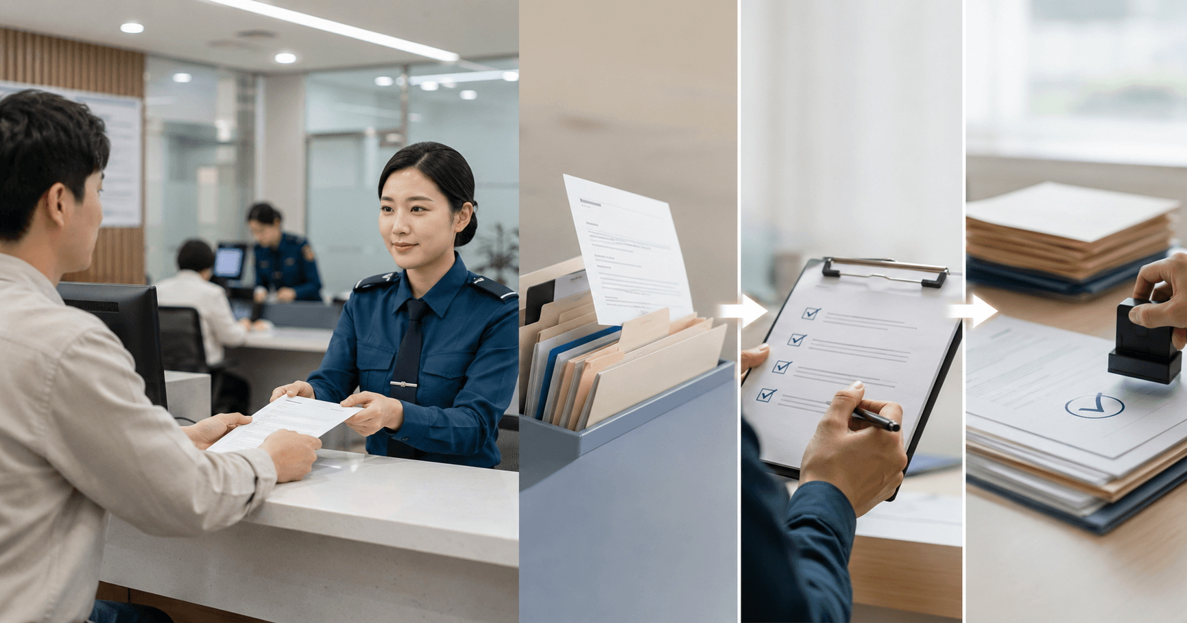 고소·고발 반려제 폐지 이후 경찰이 고소장을 접수하고 각하 여부를 검토하는 절차를 상징하는 장면